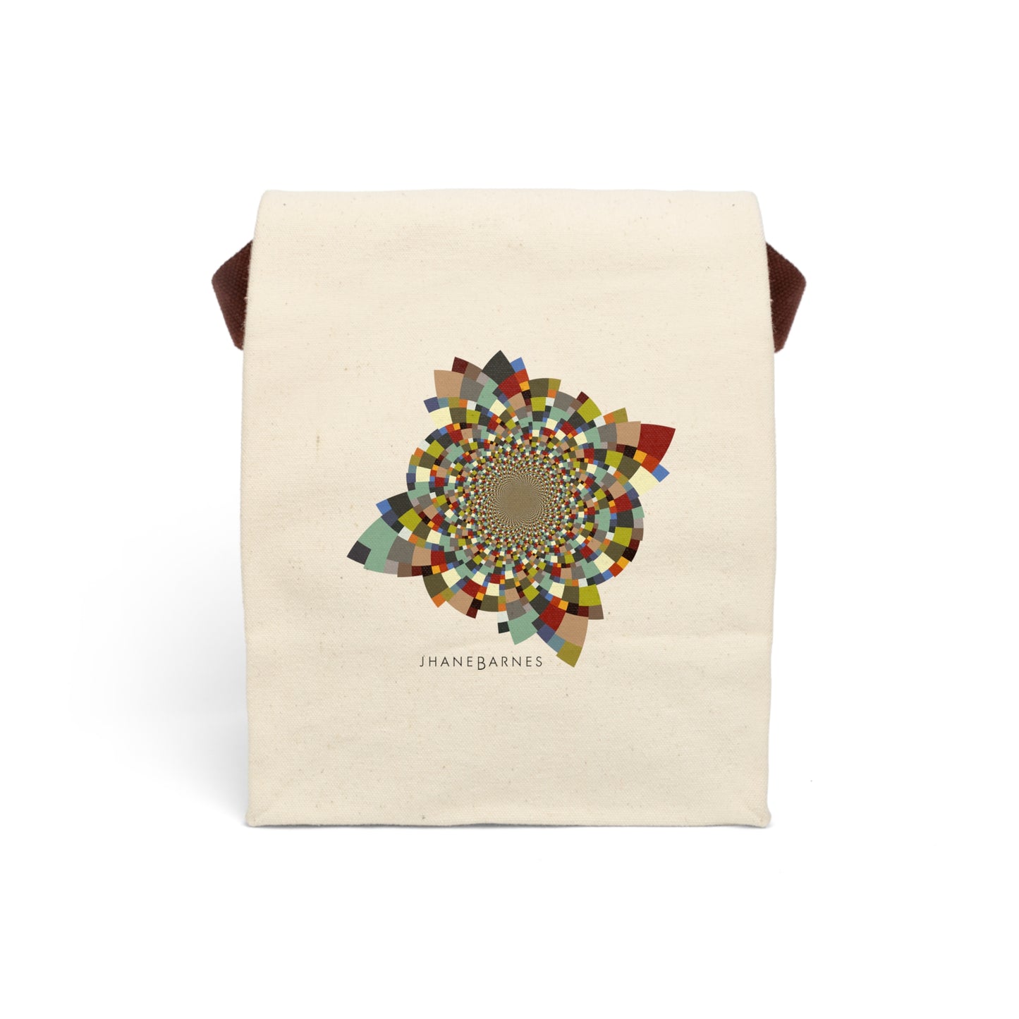 Canvas Lunch Bag With Strap "SCHATT INVERSION" col. Varicolor