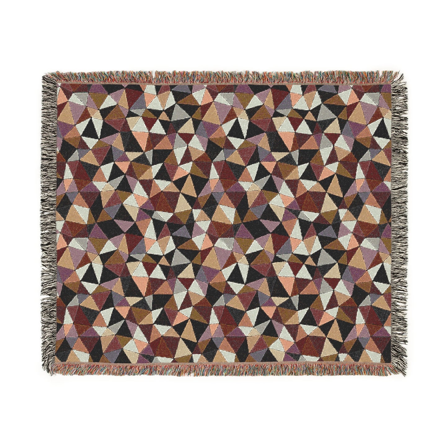 "LATTICE" col. TOFFEE TERRAIN (multiple sizes)  JHANE BARNES Custom Woven Blanket