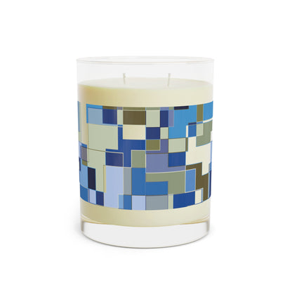 "POLYOMINOES" col. Blue Jeans  Scented Candle - choose from three scents, 11oz