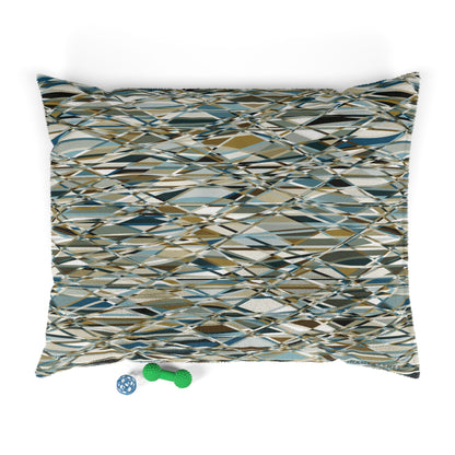 Stylish Abstract Pet Bed for Modern Home Décor "THAT'S A WRAP" col. Mint Chocolate