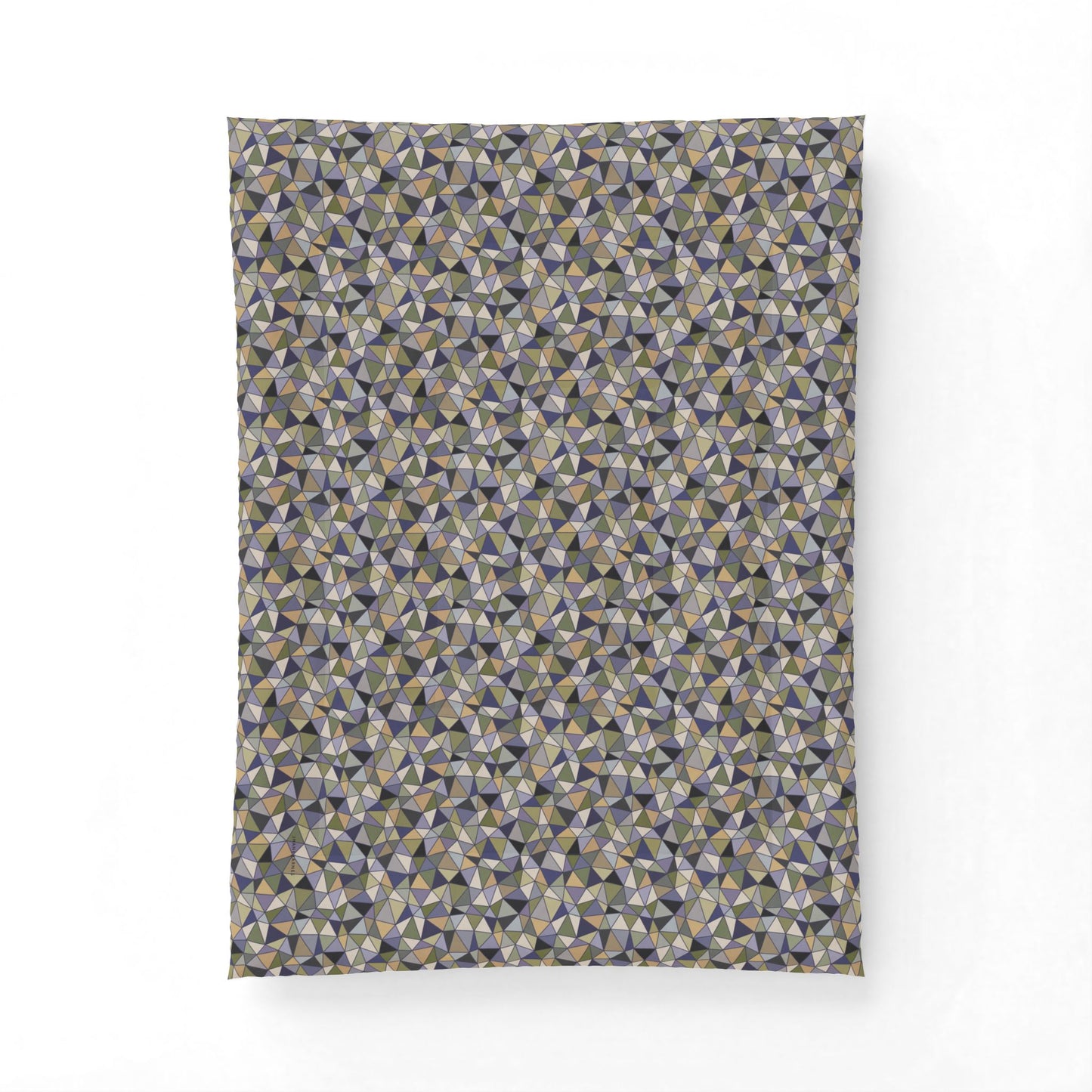 Cotton Comforter "LATTICE" col. Moss Behaving