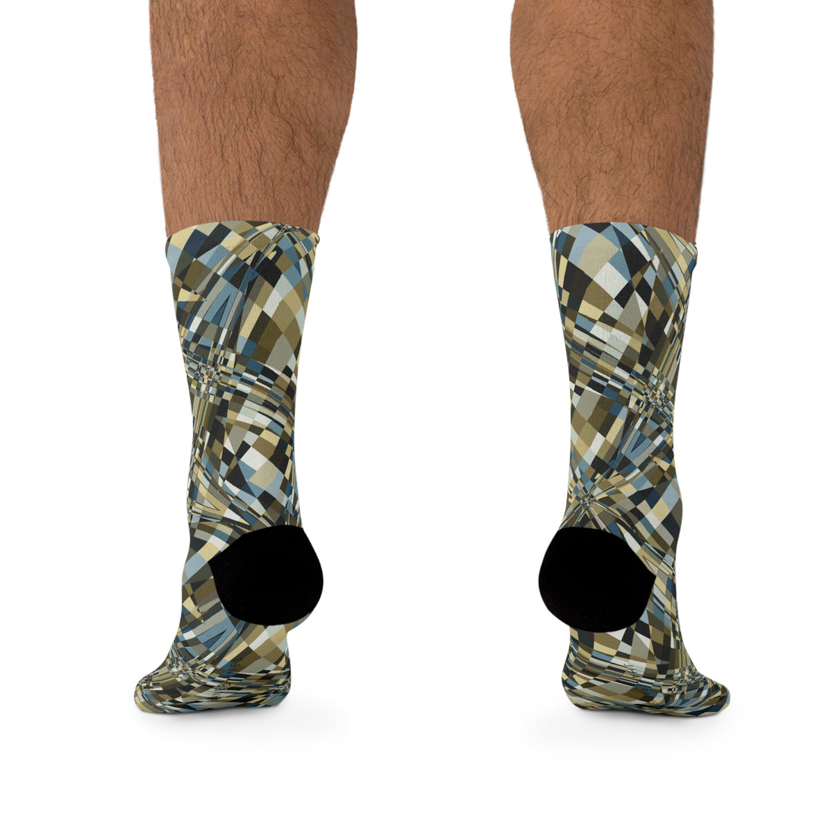 Unisex Printed Socks  "SLICE" col. Twilight Serenade, Jhane Barnes custom design