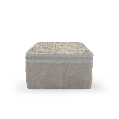 Zip Paper Lunch Bag "CROSS HATCH"  col Alpine Thisle