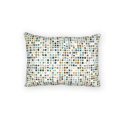 Cotton Pillow Sham "SQUARZE" col. Mint Chocolate
