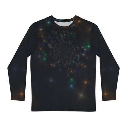 Men's Brushed poly Tee "STELLAR UNIVERSE" Design (long sleeve)
