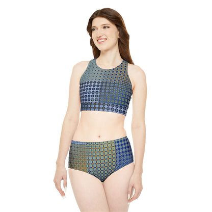 Sporty Bikini Set "FREQUENCY" col Earth