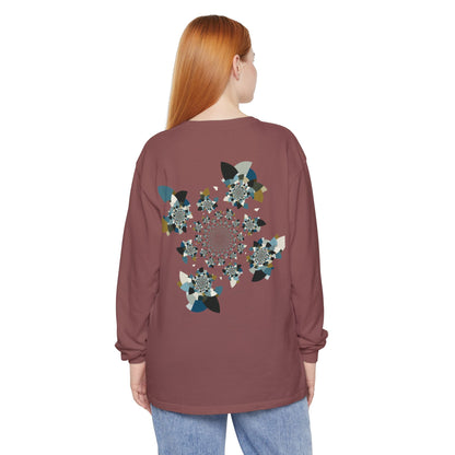 Unisex Long Sleeve T-Shirt "FLORAHEDRON" Perfect for Casual Comfort and Unique Style