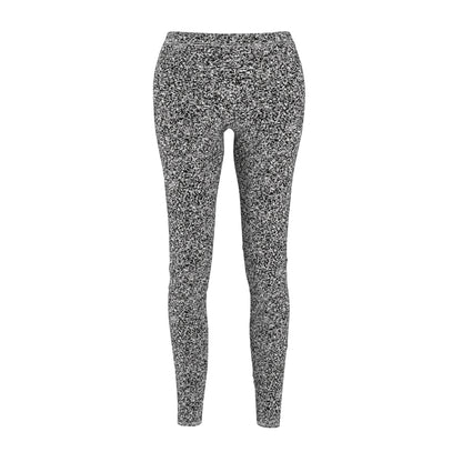 Women's Cut & Sew Casual Leggings "MAGIC SQUARE" col. Black & White