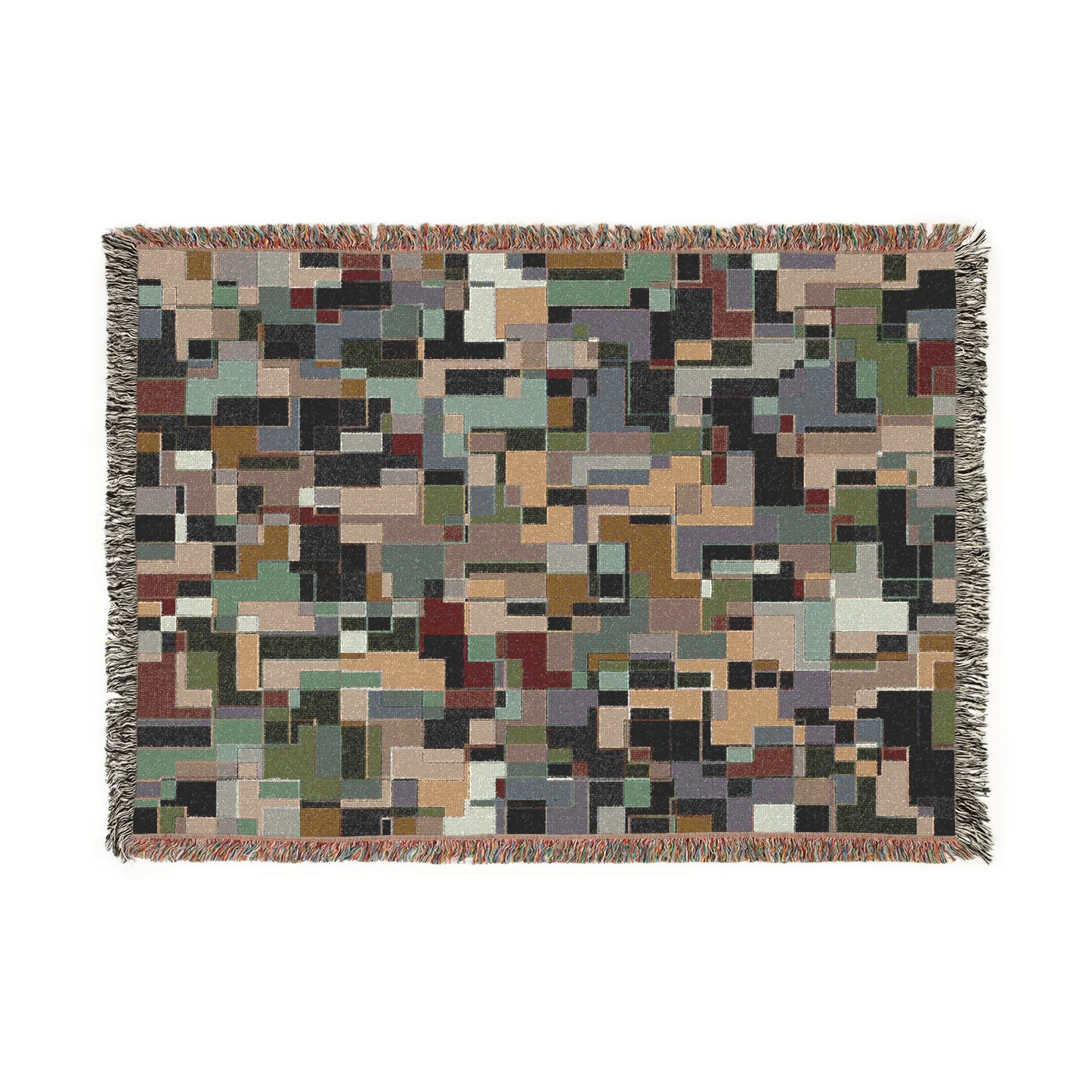 "POLYOMINOES" col-12  (multiple sizes) JHANE BARNES Custom Woven Blanket