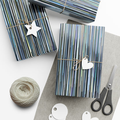 "BANDWIDTH STRIPE" Blue - Gift Wrap Paper