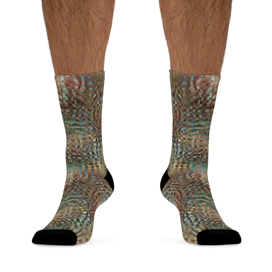 Recycled Poly Socks  "PRISM" Jhane Barnes custom design