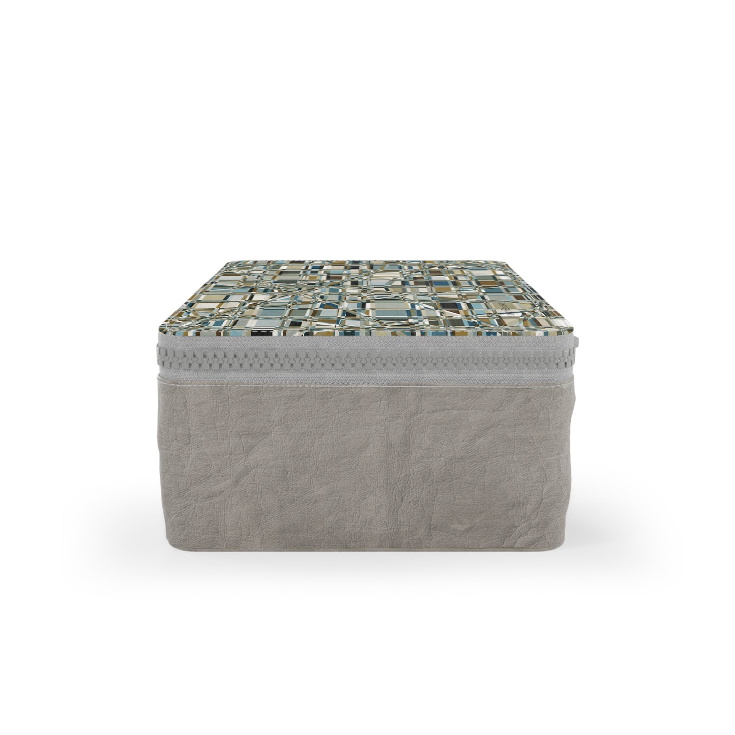 Zip Paper Lunch Bag "GRIDWRAP" col. Mint Chocolate