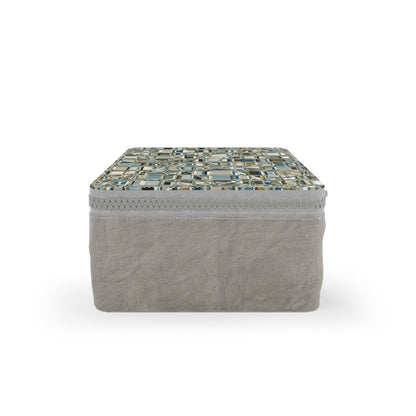 Zip Paper Lunch Bag "GRIDWRAP" col. Mint Chocolate