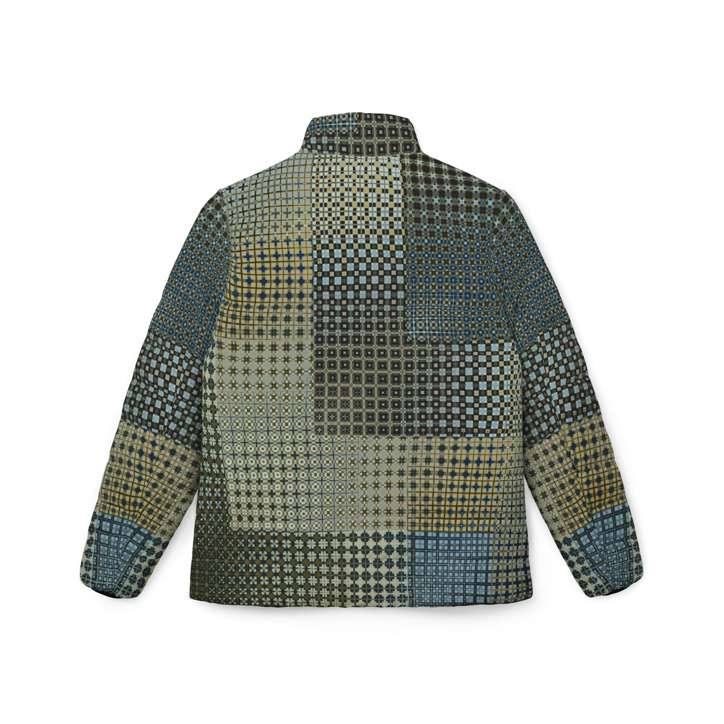 Women’s Puffer Jacket "FREQUENCY" col. Celestial Jhane Barnes custom design