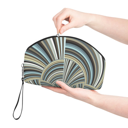 Stylish Makeup Bag with Jhane Barnes custom design "STRIPE INVERSION"