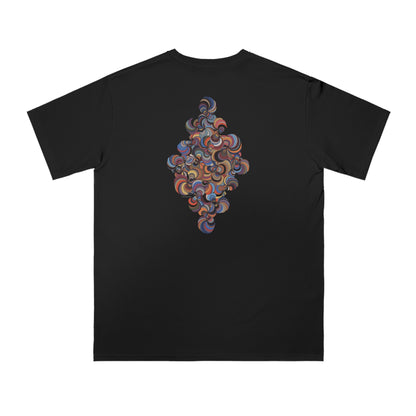 Organic Unisex Classic T-Shirt with Vibrant Fractal Medallion Pattern