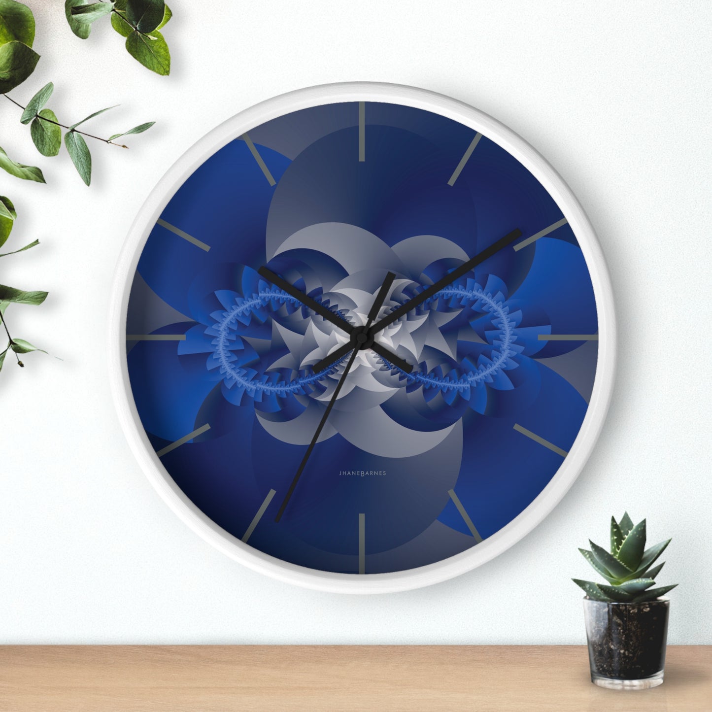 "INFINITY"  col True Blue, a Jhane Barnes custom designed Wall Clock