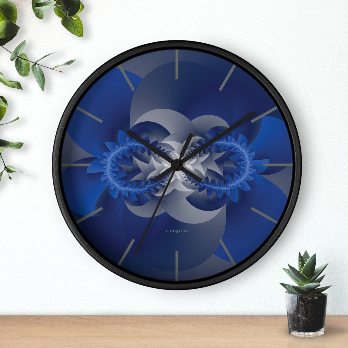 "INFINITY"  col True Blue, a Jhane Barnes custom designed Wall Clock