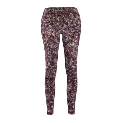 Women's Mid-rise Casual Leggings  "MEZZO" col Wine