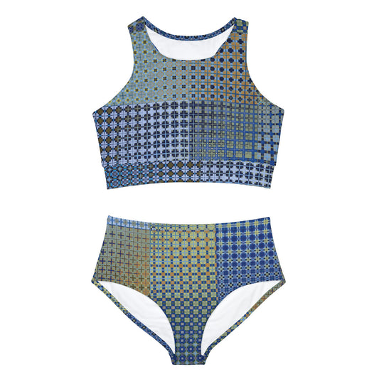 Sporty Bikini Set "FREQUENCY" col Earth