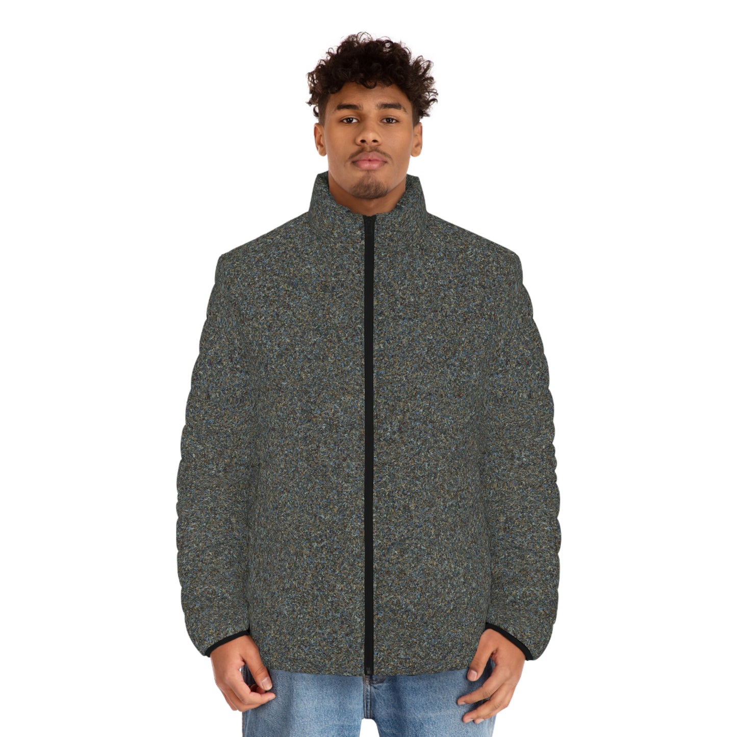 Men's Puffer Jacket "TEXTURE" col-24. Jhane Barnes custom deisgn