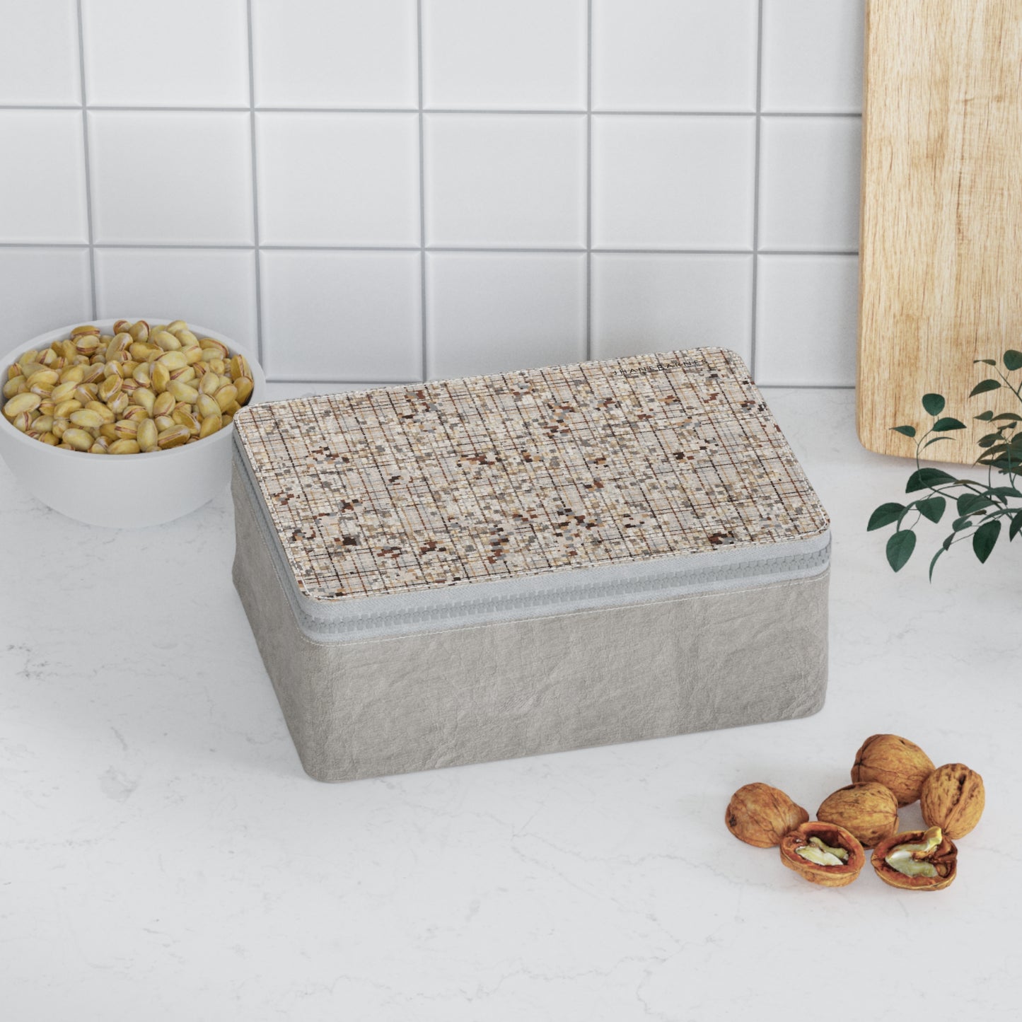 Zip Paper Lunch Bag "GRIDLING" col Neutral