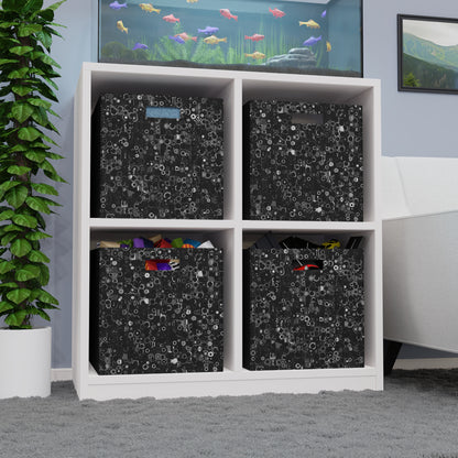 Felt Storage Box "ROUNDABOUT" Blk & Wht (1 box/no furniture)