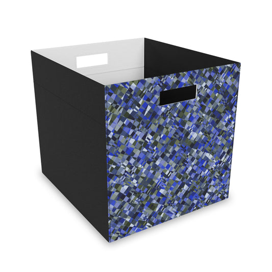 Felt Storage Box "MADRAS MAYHEM" Blue (1 box/no furniture)