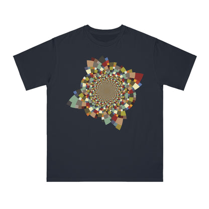 Organic Unisex Classic T-Shirt with Vibrant Schatt Pattern (multiple colors)