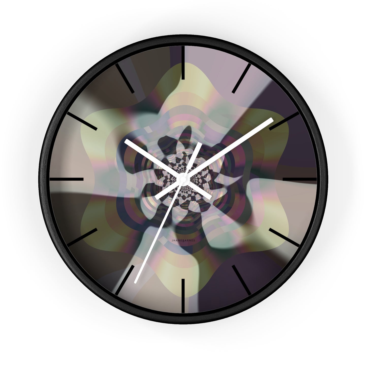 "TRIPPED SYMMETRY" JB custom designed Wall Clock