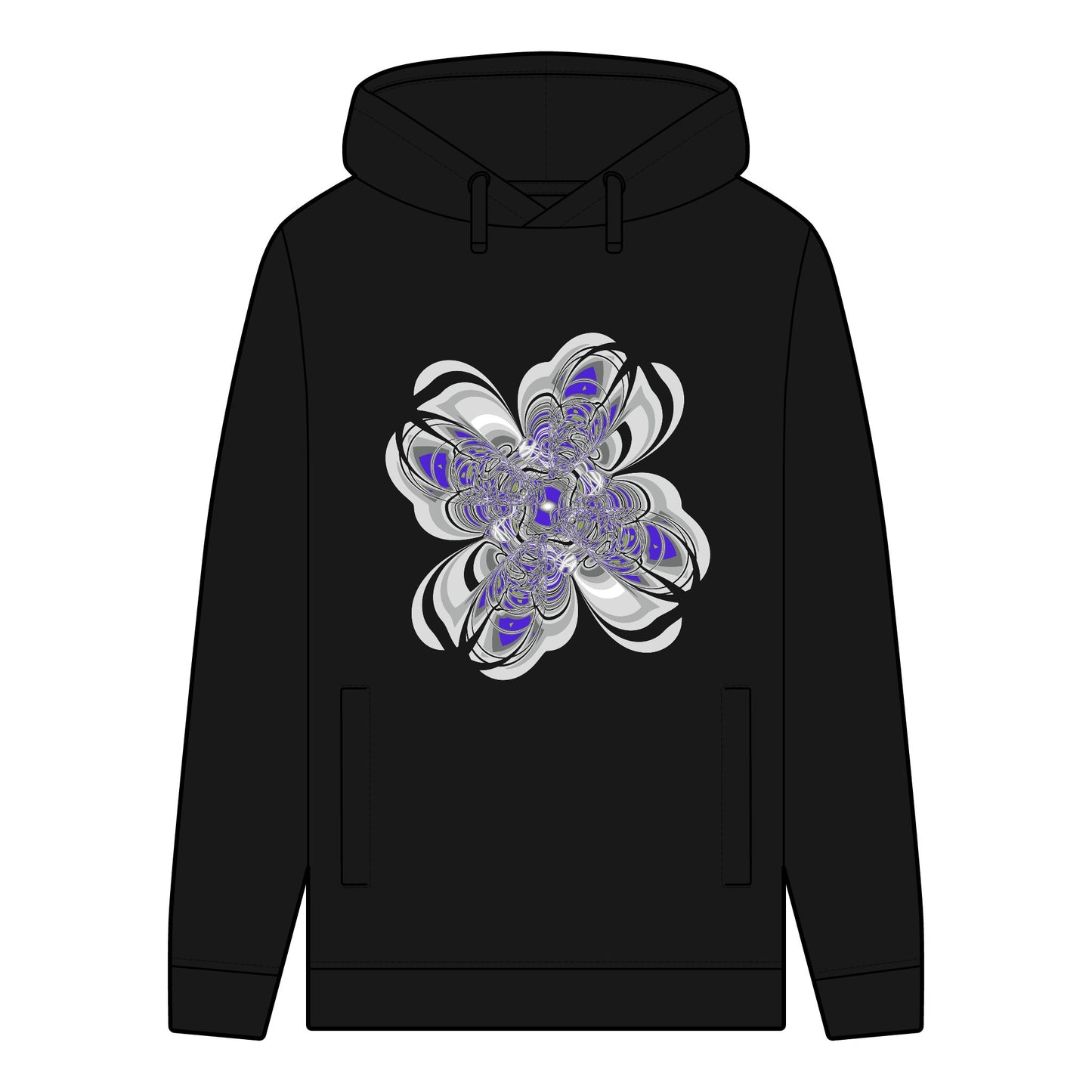 Men's Organic Hoodie with "SCRIBBLE" Pattern