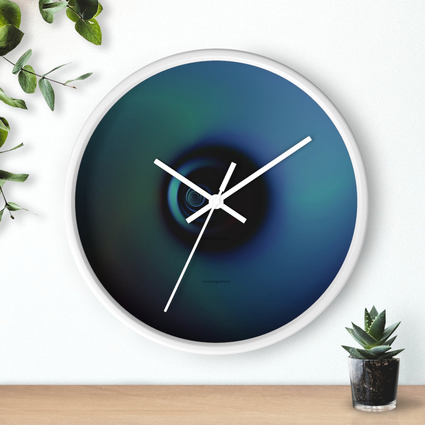 Wall Clock "LONELY SYSTEM" (no lines-nor numbers)