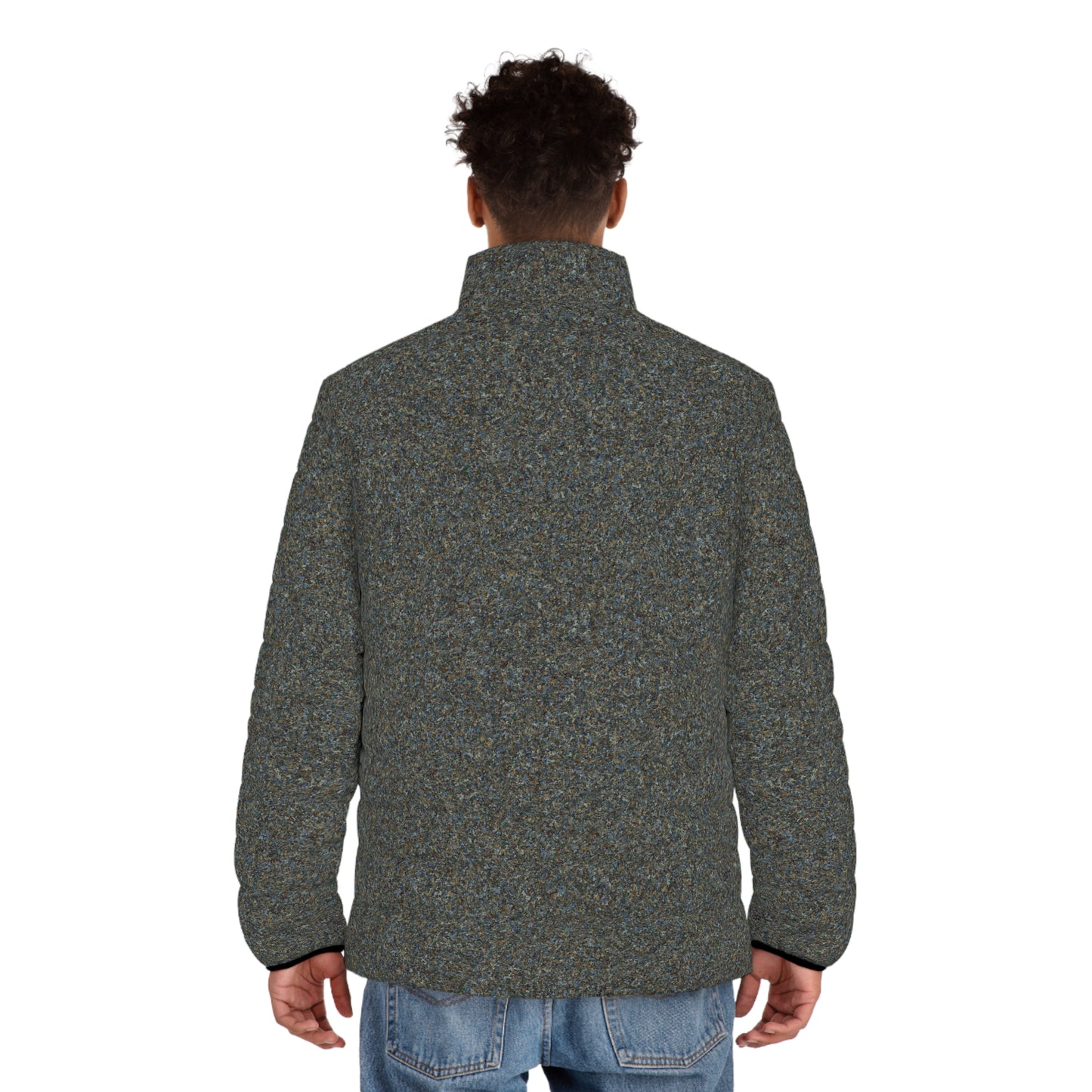 Men's Puffer Jacket "TEXTURE" col-24. Jhane Barnes custom deisgn