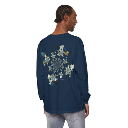 Unisex Long Sleeve T-Shirt "FLORAHEDRON" Perfect for Casual Comfort and Unique Style