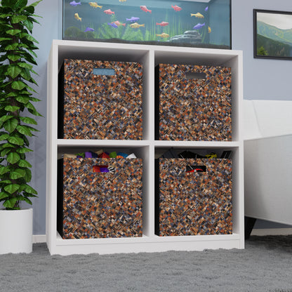 Felt Storage Box "MADRAS MAYHEM" col. Amber Ember (1 box/no furniture)