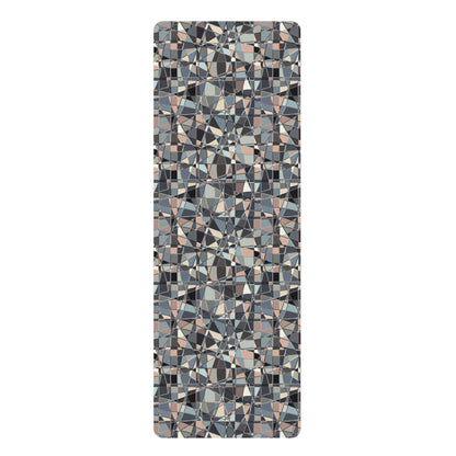 Rubber Yoga Mat "GRIDWRAP" col Breath -  Jhane Barnes custom design