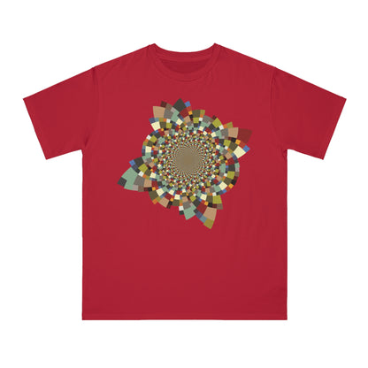 Organic Unisex Classic T-Shirt with Vibrant Schatt Pattern (multiple colors)