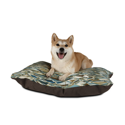 Stylish Abstract Pet Bed for Modern Home Décor "THAT'S A WRAP" col. Mint Chocolate