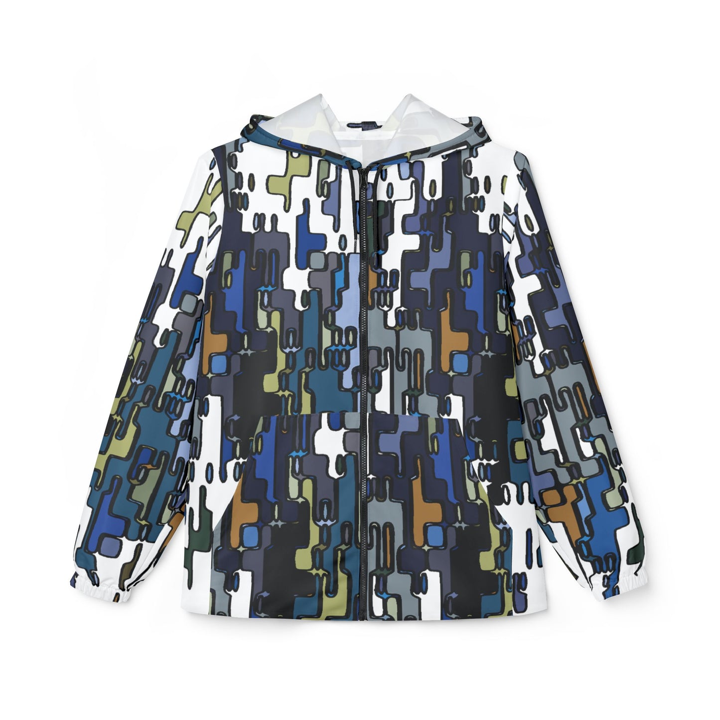 Windbreaker Jacket "CIRCUIT" col. Blue Jeans