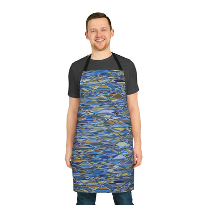 Apron, Jhane Barnes design "THAT'S A WRAP" col. Blue Jeans