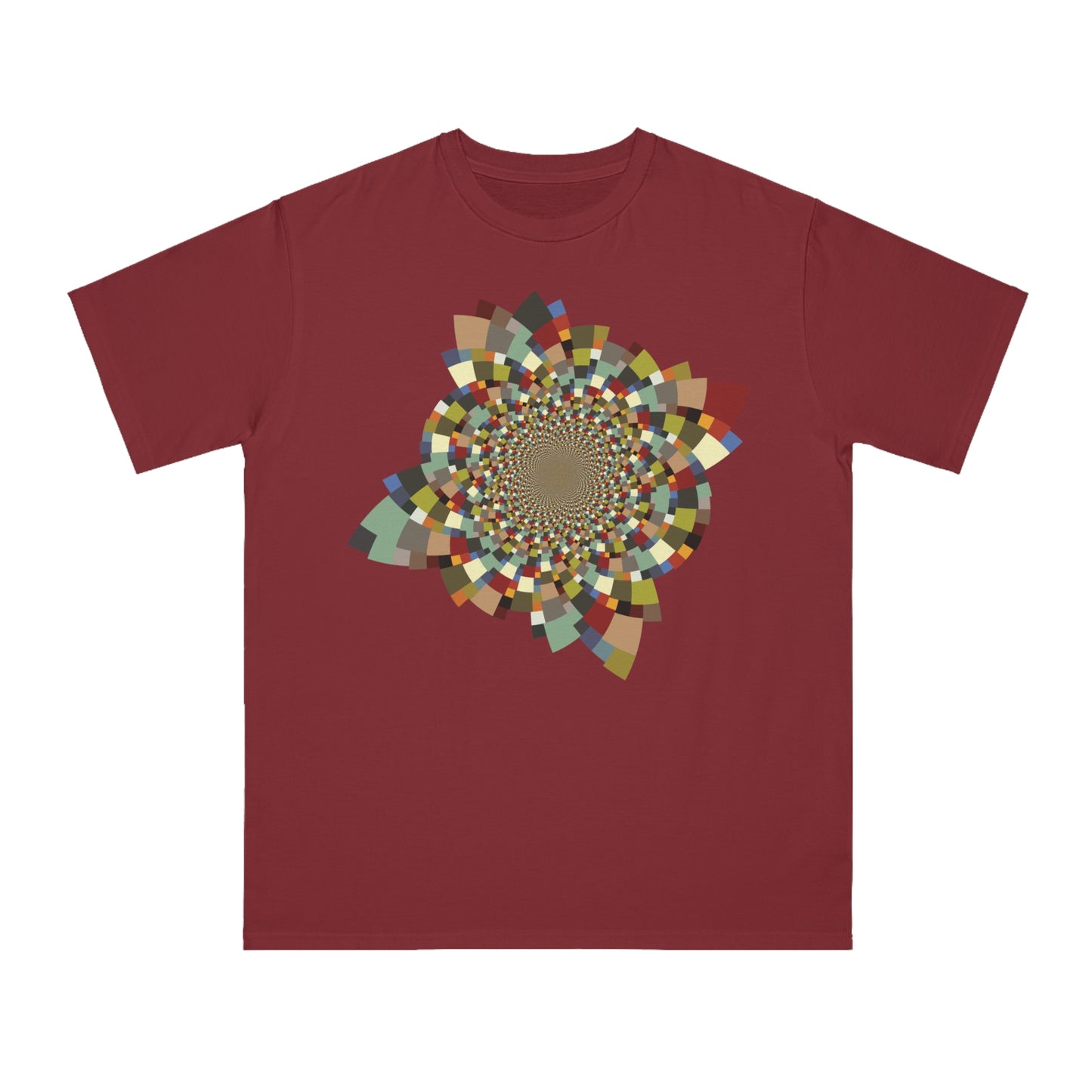 Organic Unisex Classic T-Shirt with Vibrant Schatt Pattern (multiple colors)