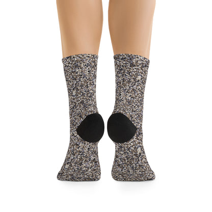 Unisex Printed Socks  "SCHATT" col. Neutral Nexus, Jhane Barnes custom design