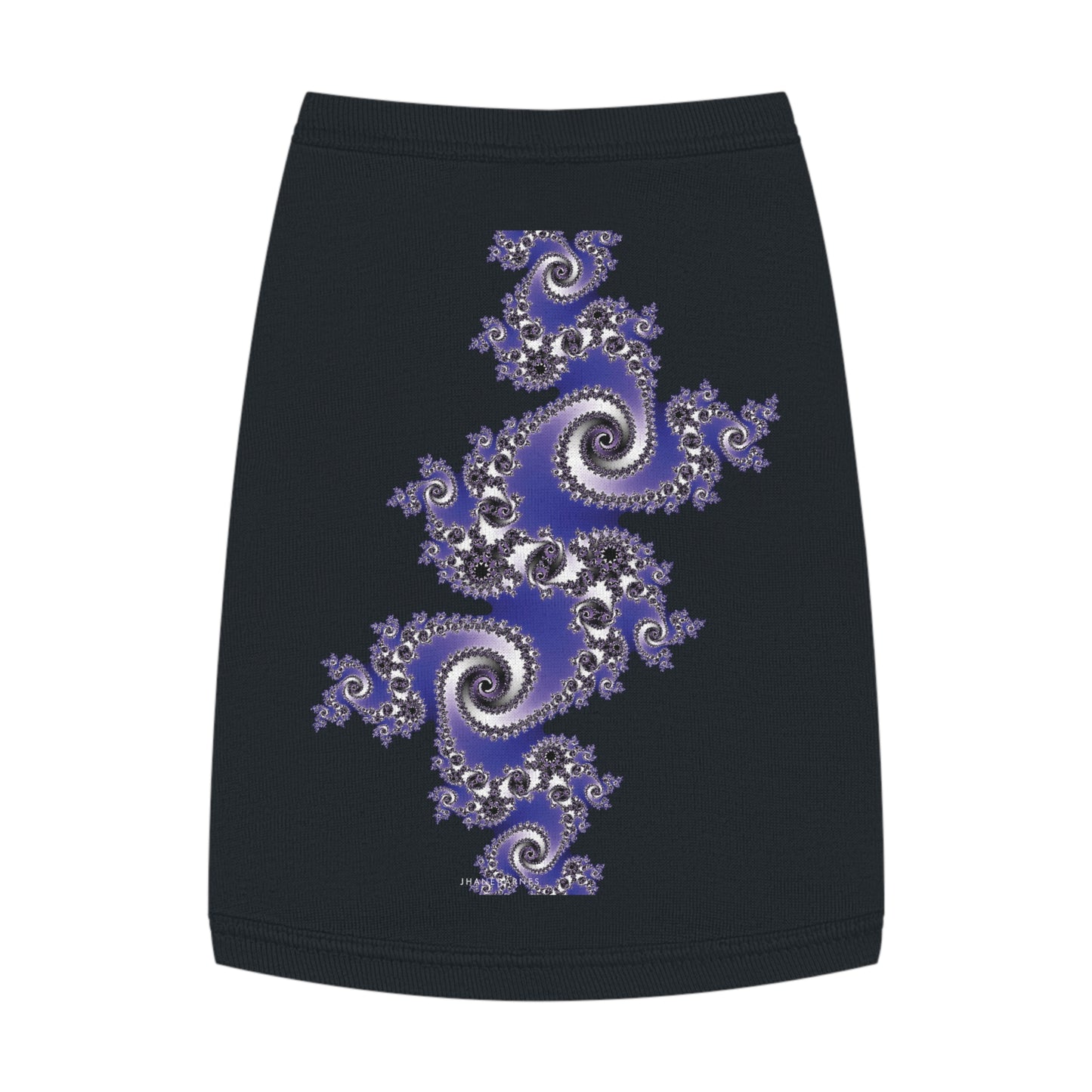 Pet Tank Top "FRACTAL" JB Design in col. Black