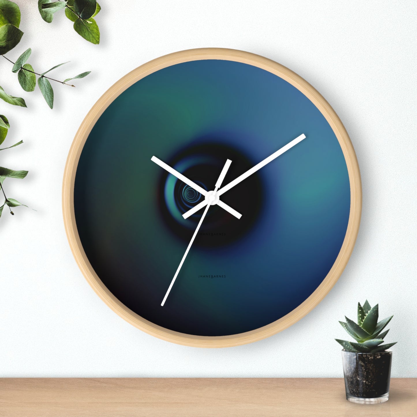 Wall Clock "LONELY SYSTEM" (no lines-nor numbers)