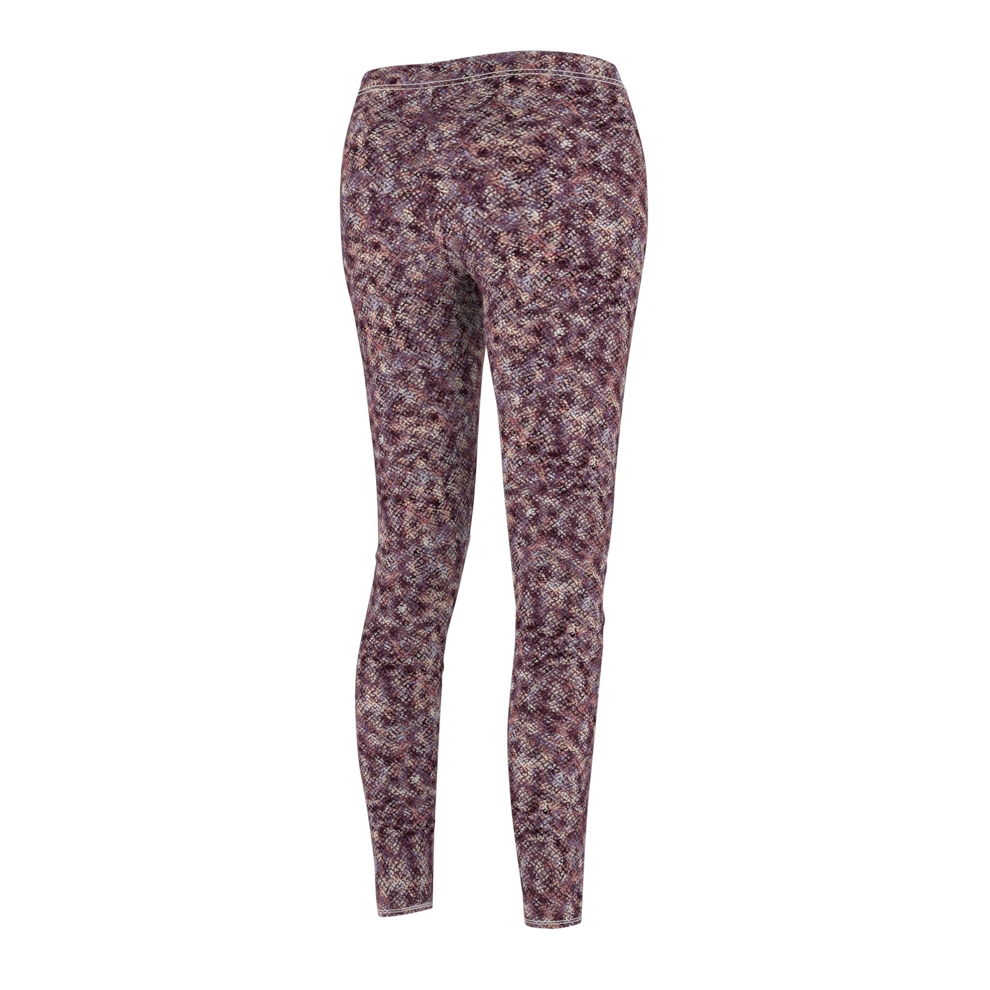 Women's Cut & Sew Casual Leggings "MEZZO" col. Wine
