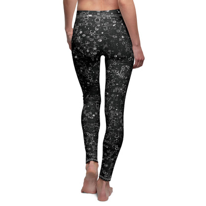 Women's Mid-rise Casual Leggings "ROUNDABOUT" col Black