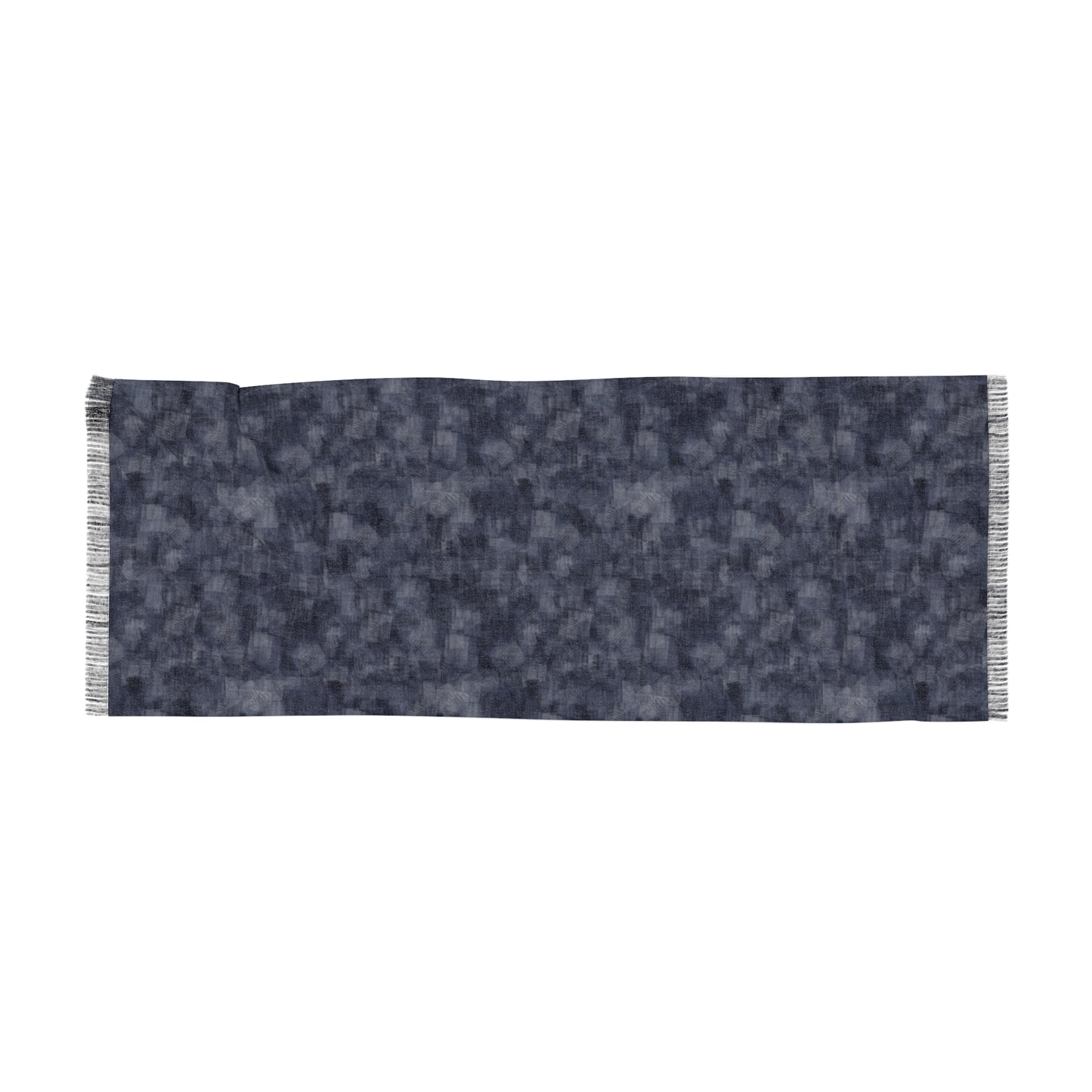 Light Scarf "MOIRE" col. Navy