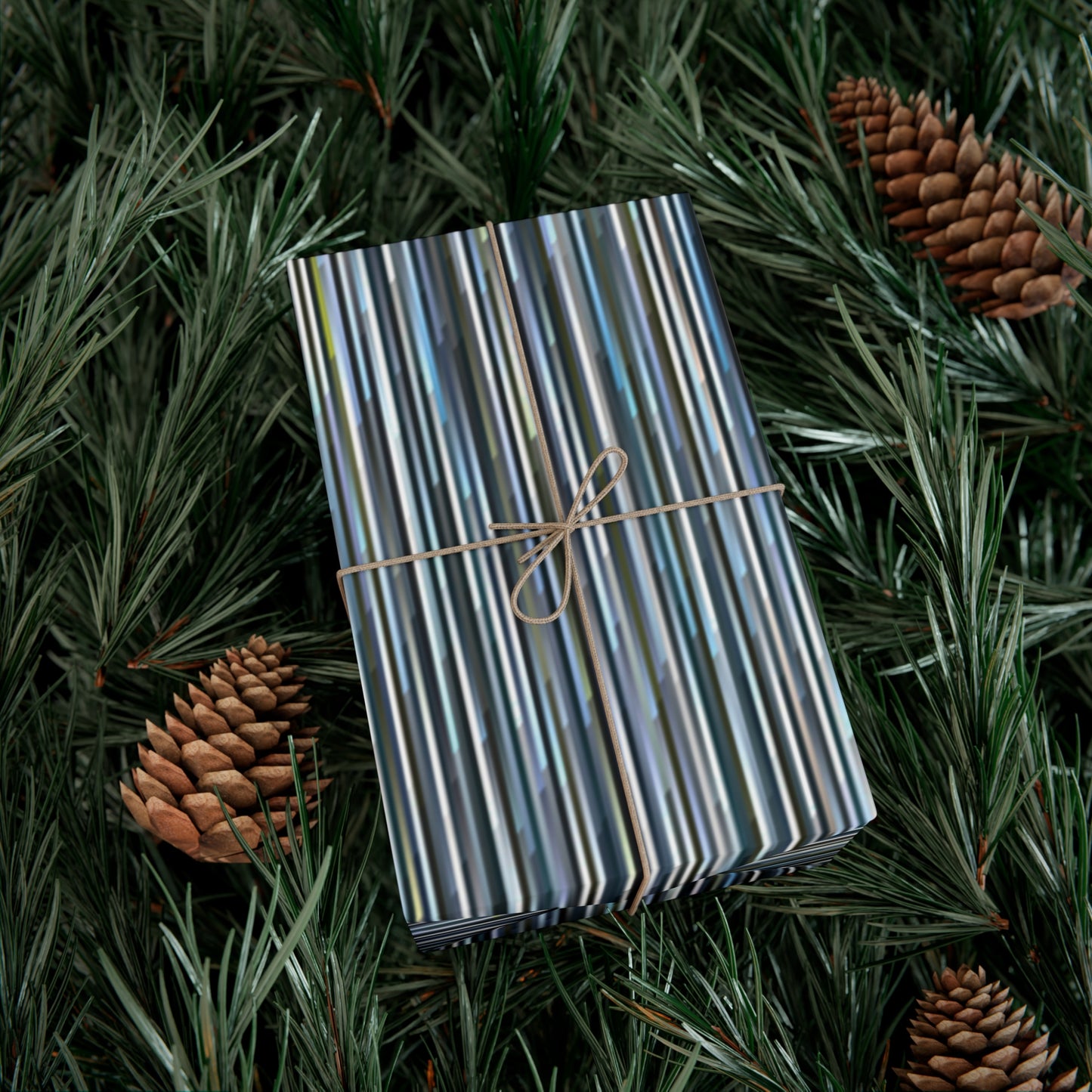 "BANDWIDTH STRIPE" Blue - Gift Wrap Paper