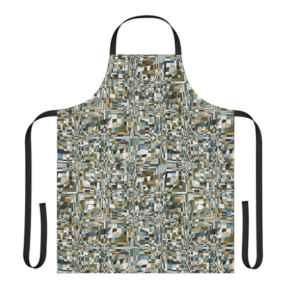 Apron, Jhane Barnes design "QUAD" col. Mint Chocolate