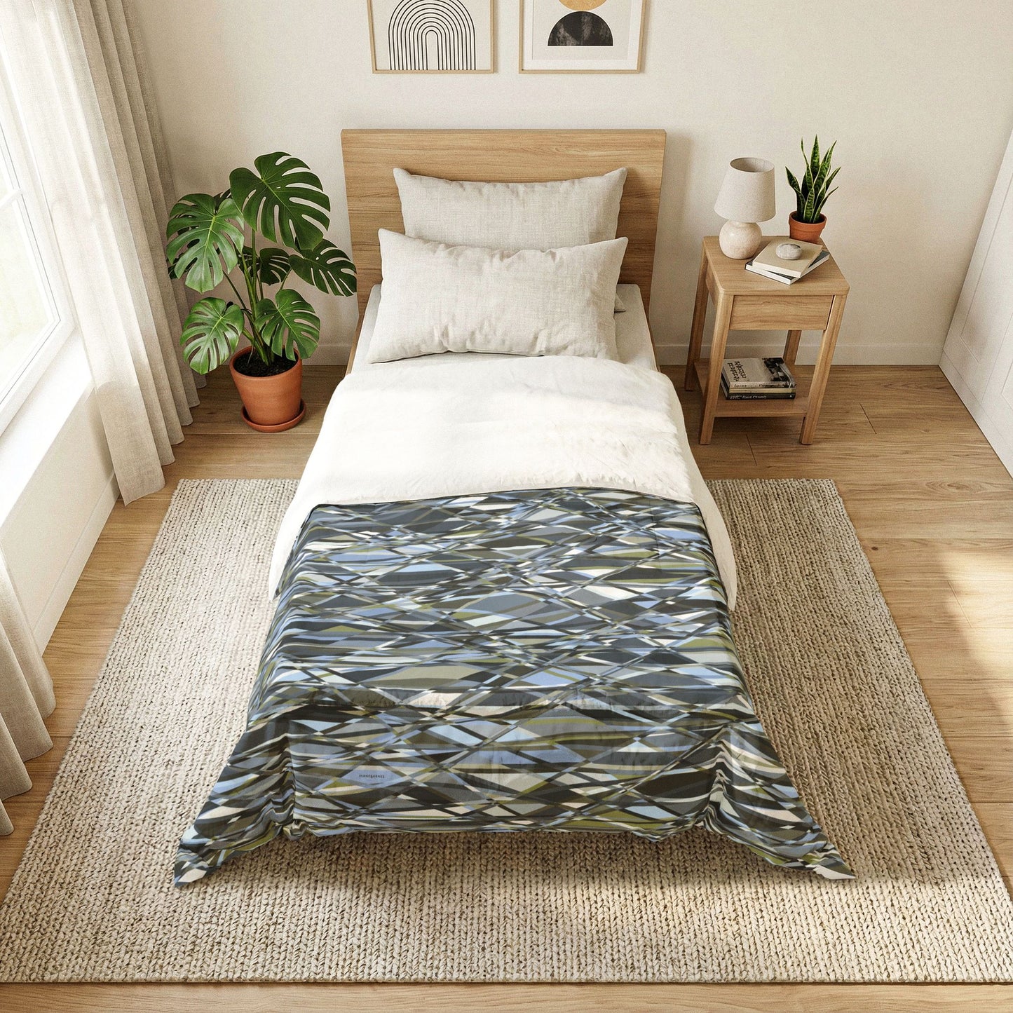Cotton Comforter "THAT'S A WRAP" col. Slate Brigade